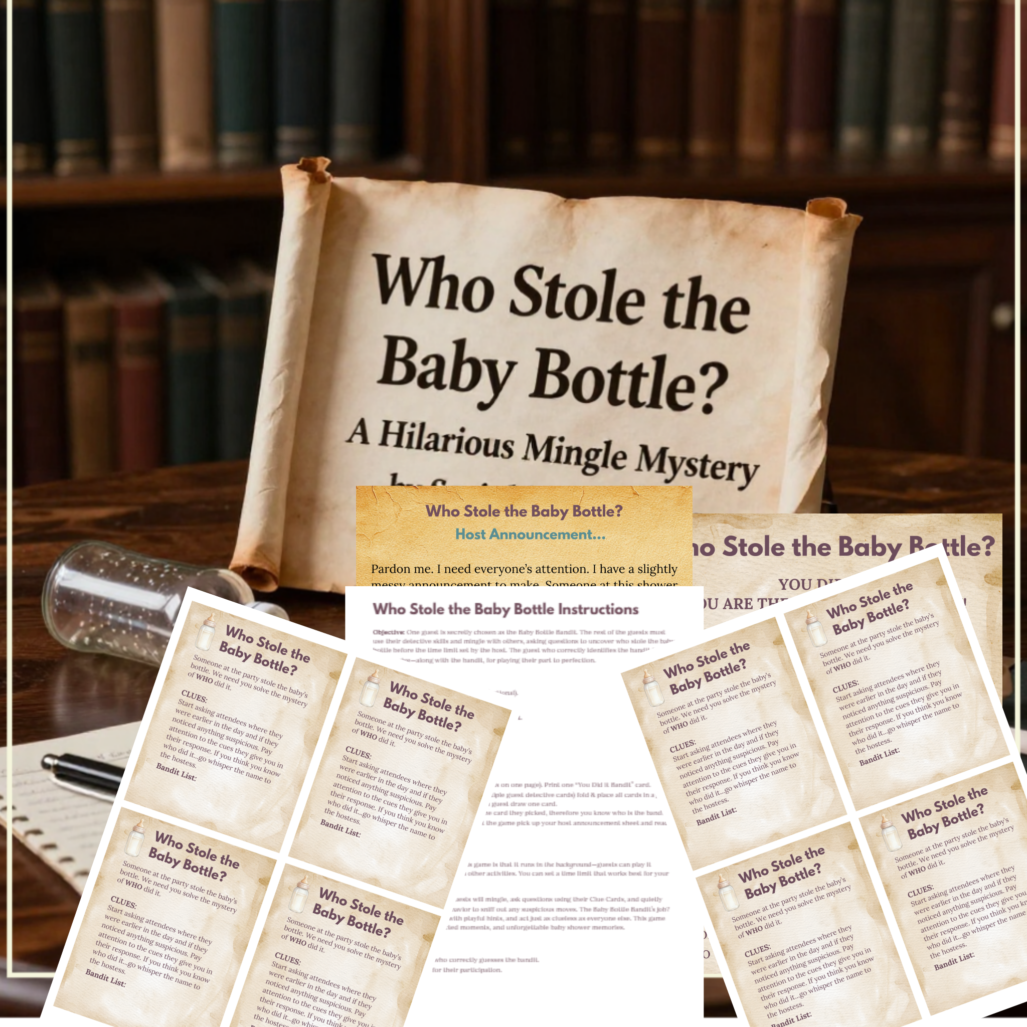 Who Stole the Baby Bottle Game